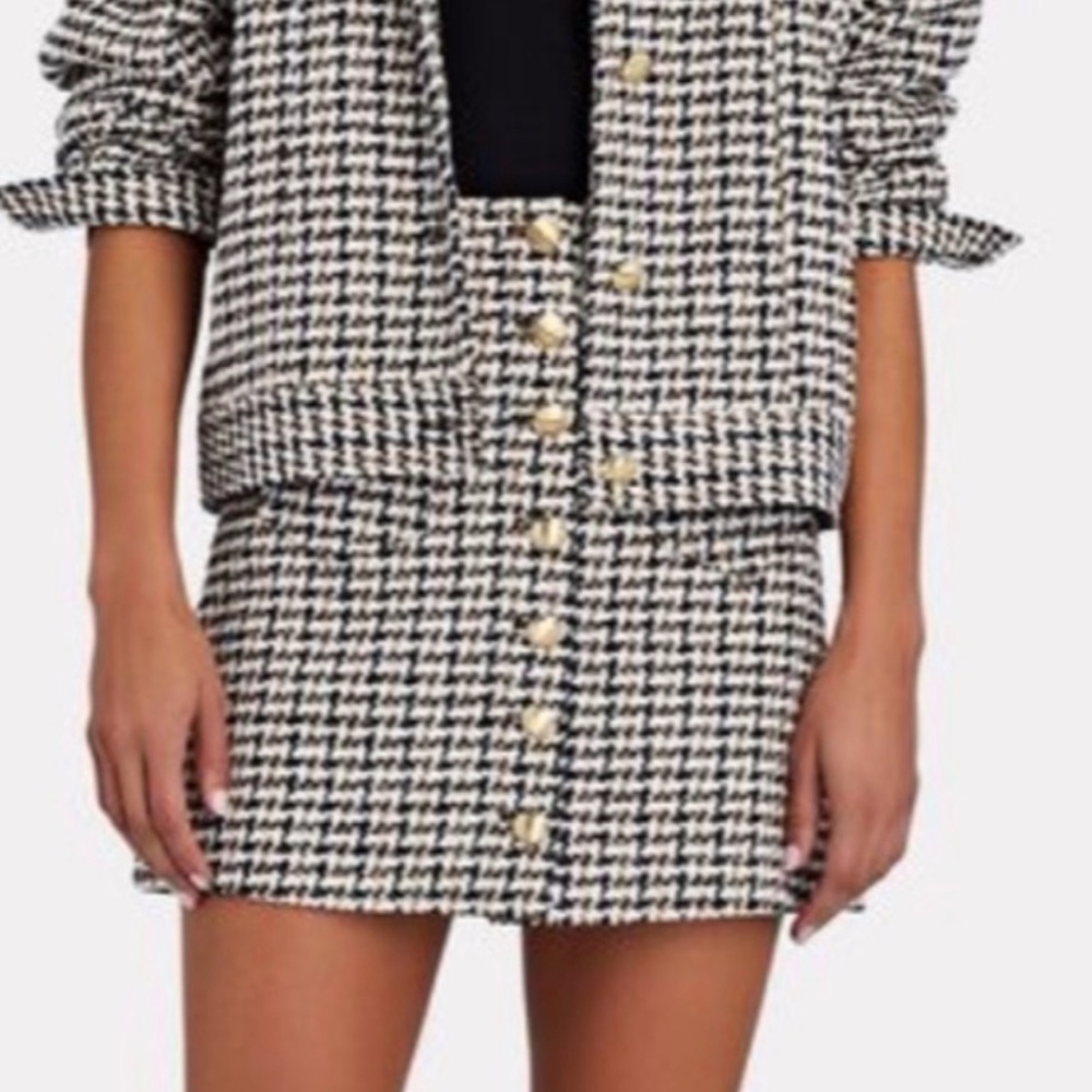 Intermix Tweed print mini skirt